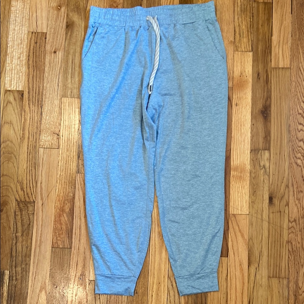 Kirkland Signature Blue Track Pants with Elastic Cuffs